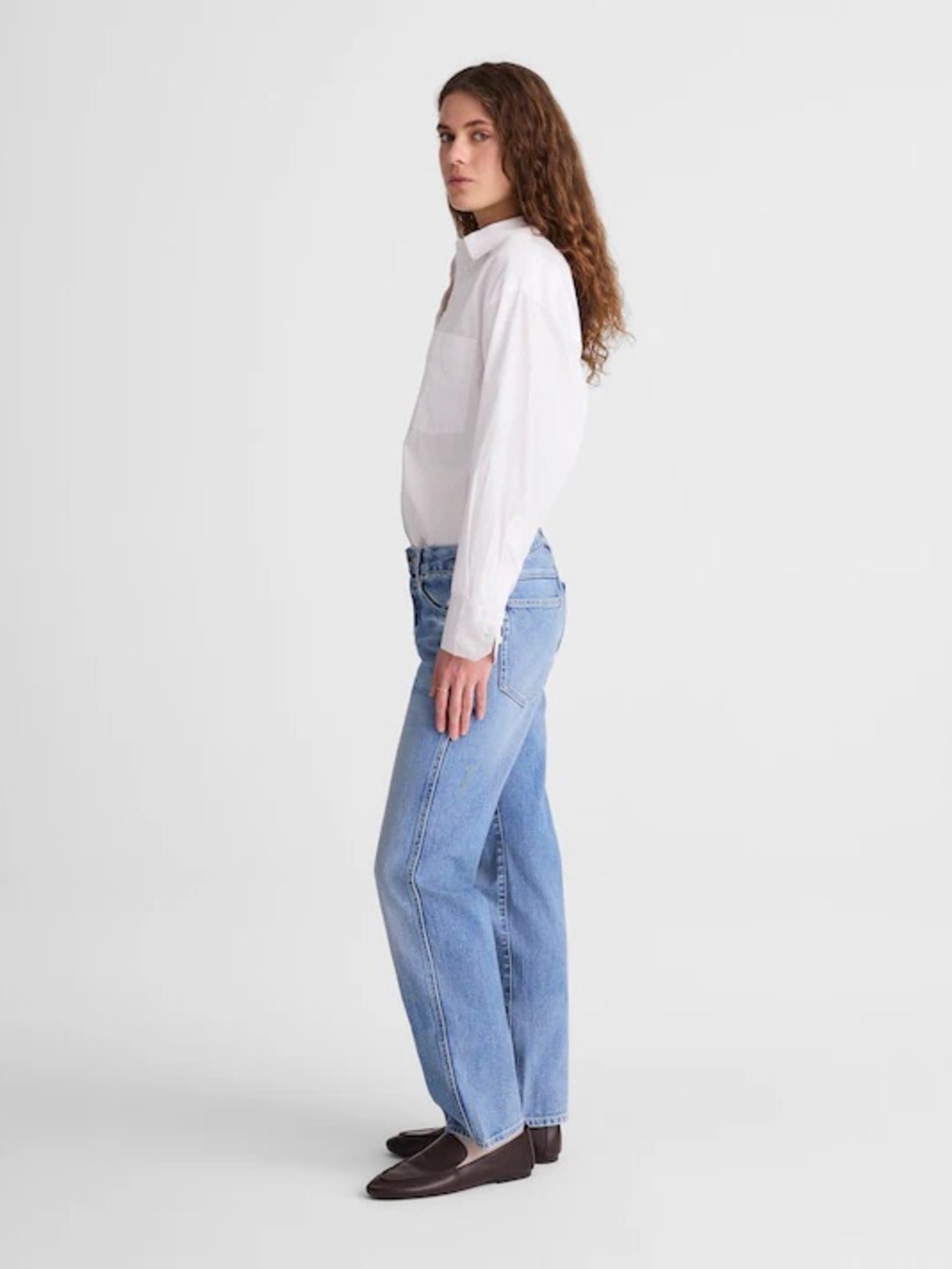 NWT Madewell Dean Easy Straight Jean 30 Classic Straight Light Blue Women's Jean - Picture 3 of 7